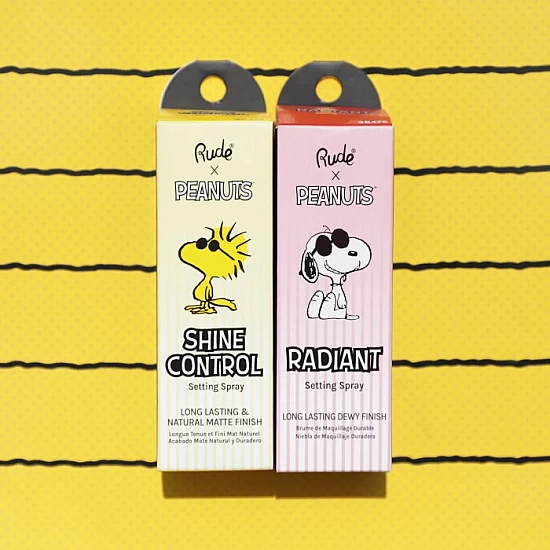 Sprej za blistav izgled kože bez neželjenog masnog sjaja Peanuts 45 ml 810079384754 ⏐ RUDE COSMETICS ⏐ Ecobeauty