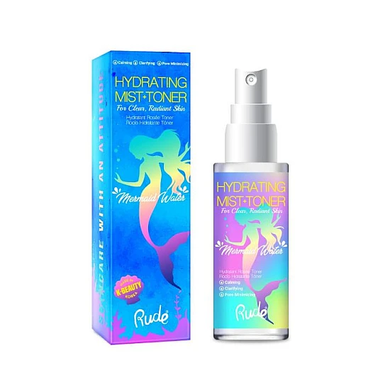 Mist i tonik za lice Mermaid Water Mist i tonik za lice Mermaid Water | RUDE COSMETICS | Ecobeauty