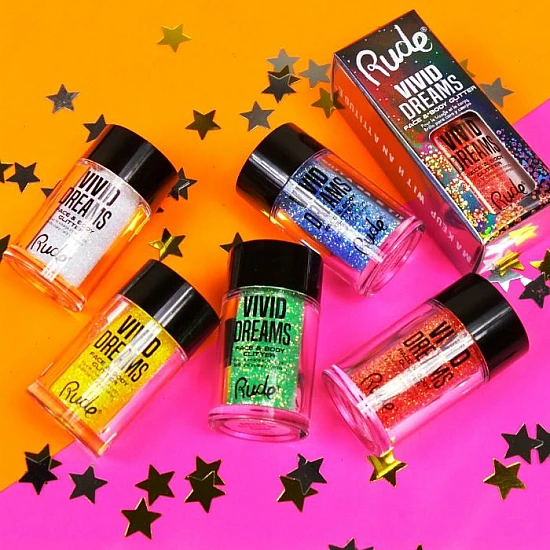 Gliter za lice i telo VIVID DREAMS | RUDE COSMETICS | Ecobeauty Gliter za lice i telo VIVID DREAMS | RUDE COSMETICS | Ecobeauty