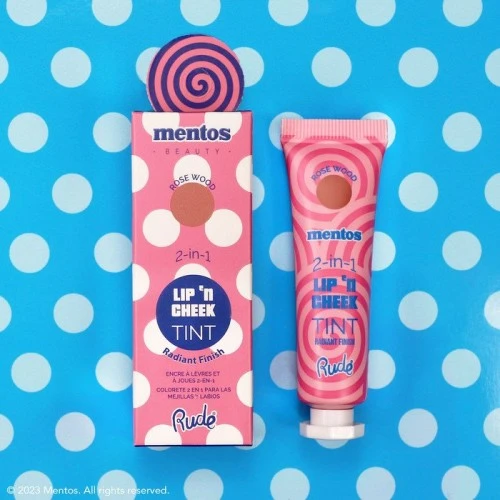 Kremasta boja za usne i obraze 2 u 1 Mentos Rose Wood 15ml