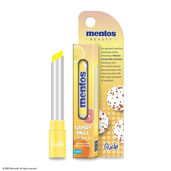 Balzam za usne Mentos Candy Roll Citrus 810079384587 | Rude Cosmetics | Ecobeauty online Balzam za usne Mentos Candy Roll Citrus 810079384587 | Rude Cosmetics | Ecobeauty online