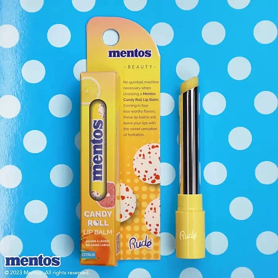 Balzam za usne Mentos Candy Roll Citrus 810079384587 | Rude Cosmetics | Ecobeauty online Balzam za usne Mentos Candy Roll Citrus 810079384587 | Rude Cosmetics | Ecobeauty online