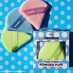 Trouglasti sunđer za puder Mentos Pure Fresh 
