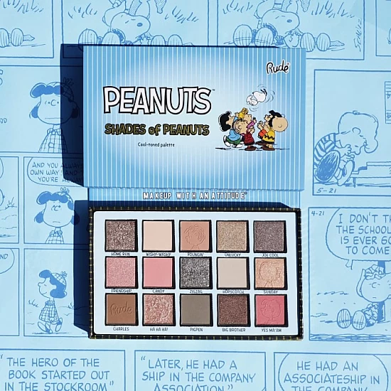 Paleta senki za oči Shades of Peanuts 18 g COOL TONED 810079384693 ⏐ RUDE COSMETICS ⏐ Ecobeauty Paleta senki za oči Shades of Peanuts 18 g COOL TONED 810079384693 ⏐ RUDE COSMETICS ⏐ Ecobeauty