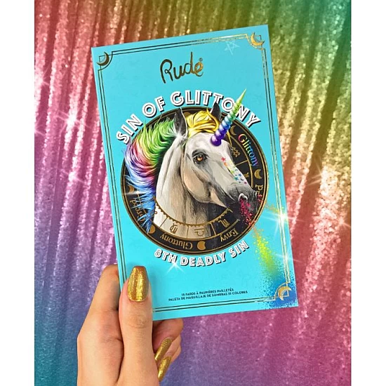 Paleta presovanih glitera za oči Sin of Glittony | RUDE COSMETICS | Ecobeauty Paleta presovanih glitera za oči Sin of Glittony | RUDE COSMETICS | Ecobeauty