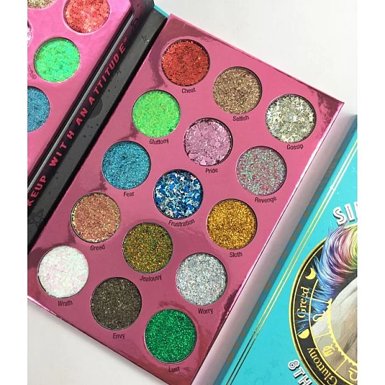 Paleta presovanih glitera za oči Sin of Glittony | RUDE COSMETICS | Ecobeauty Paleta presovanih glitera za oči Sin of Glittony | RUDE COSMETICS | Ecobeauty