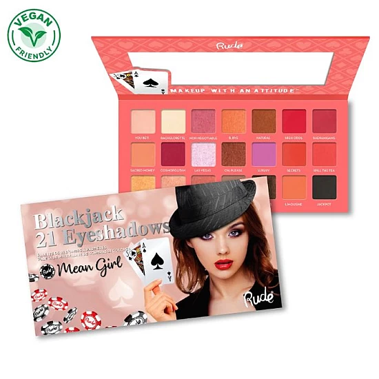 Paleta senki za oči BLACKJACK - Mean Girl | RUDE COSMETICS | Ecobeauty Paleta senki za oči BLACKJACK - Mean Girl | RUDE COSMETICS | Ecobeauty