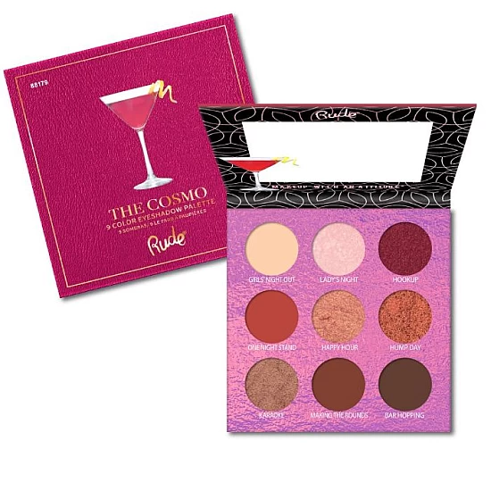 Paleta senki za oči COCTAIL PARTY - The Cosmo | RUDE COSMETICS | Ecobeauty Paleta senki za oči COCTAIL PARTY - The Cosmo | RUDE COSMETICS | Ecobeauty