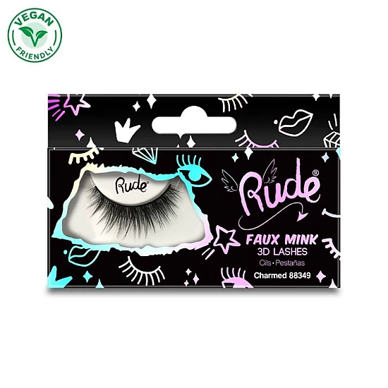 Veštačke trepavice Essential Faux Mink 3D Lashes - Charmed | RUDE COSMETICS | Ecobeauty Veštačke trepavice Essential Faux Mink 3D Lashes - Charmed | RUDE COSMETICS | Ecobeauty
