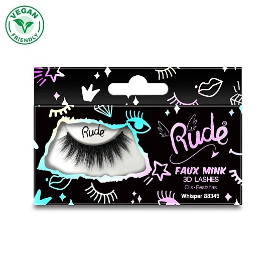 Veštačke trepavice Essential Faux Mink 3D Lashes - Whisper | RUDE COSMETICS | Ecobeauty Veštačke trepavice Essential Faux Mink 3D Lashes - Whisper | RUDE COSMETICS | Ecobeauty