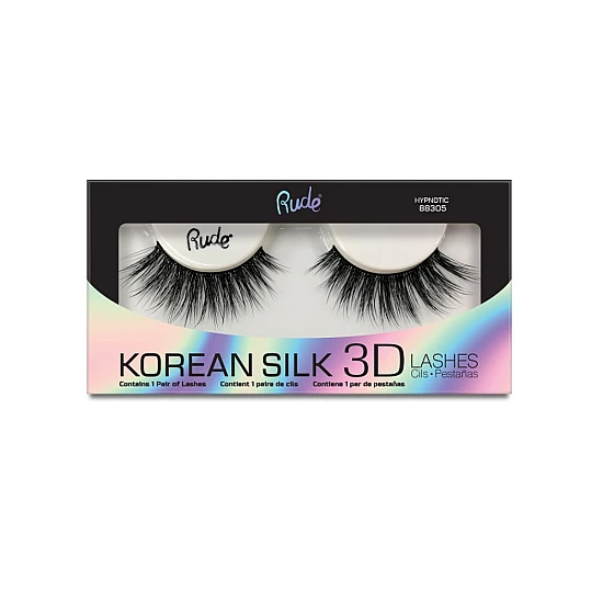 Svilene trepavice na traci Korean Silk 3D - Hypnotic | RUDE COSMETICS | Ecobeauty