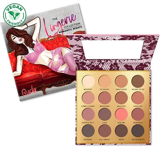 Paleta mat senki za oči LINGERIE COLLECTION - Romantic Night | RUDE COSMETICS | Ecobeauty Paleta mat senki za oči LINGERIE COLLECTION - Romantic Night | RUDE COSMETICS | Ecobeauty