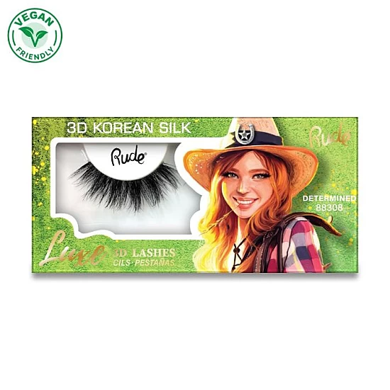 Svilene trepavice na traci Luxe 3D Korean Silk - Determined | RUDE COSMETICS | Ecobeauty Svilene trepavice na traci Luxe 3D Korean Silk - Determined | RUDE COSMETICS | Ecobeauty