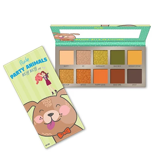 Set od 4 palete senki za oči sa po 10 boja Party Animal | RUDE COSMETICS | Ecobeauty