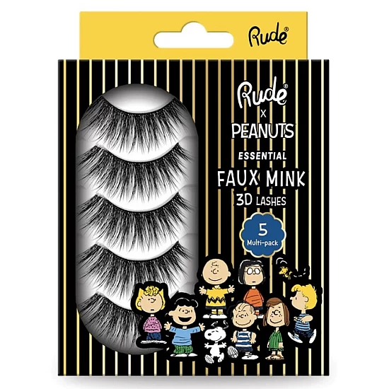 Set od 5 para 3D trepavica na traci Peanuts 810079384969 ⏐ RUDE COSMETICS ⏐ Ecobeauty Set od 5 para 3D trepavica na traci Peanuts 810079384969 ⏐ RUDE COSMETICS ⏐ Ecobeauty