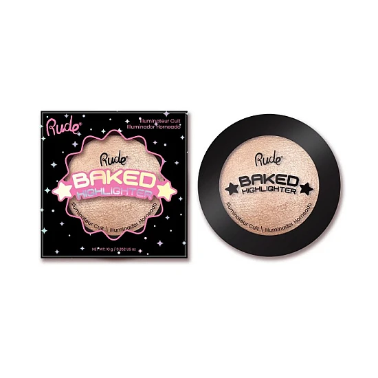 Hajlajter za lice i telo BAKED HIGHLIGHTER Hajlajter za lice i telo BAKED HIGHLIGHTER | RUDE COSMETICS | Ecobeauty