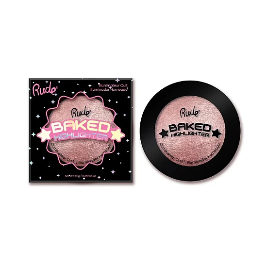 Hajlajter za lice i telo BAKED HIGHLIGHTER Hajlajter za lice i telo BAKED HIGHLIGHTER | RUDE COSMETICS | Ecobeauty