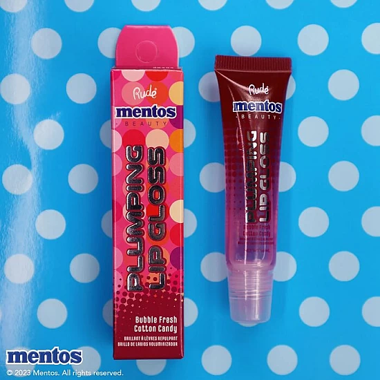 Sjaj za povećanje usana Lip Plumper MENTOS Bubble Fresh Cotton Candy 10 ml 810079384549 ⏐ Rude Cosmetics ⏐ Ecobeauty