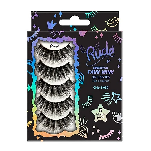 Veštačke trepavice Essential Faux Mink 6D Lashes Multi-Pack - Chic