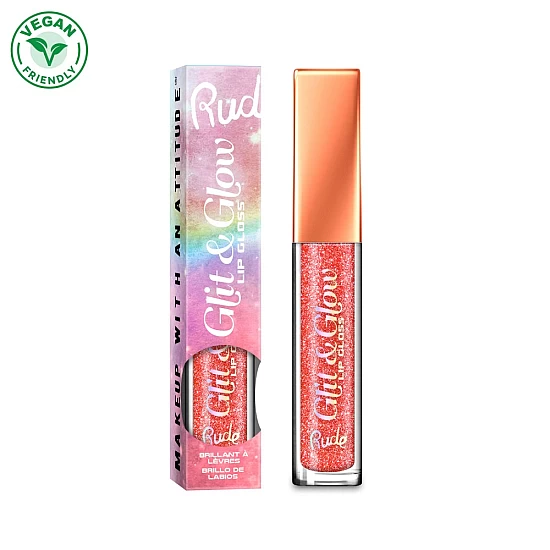 Sjaj za usne sa šljokicama Glit and Glow | RUDE COSMETICS | Ecobeauty Sjaj za usne sa šljokicama Glit and Glow | RUDE COSMETICS | Ecobeauty