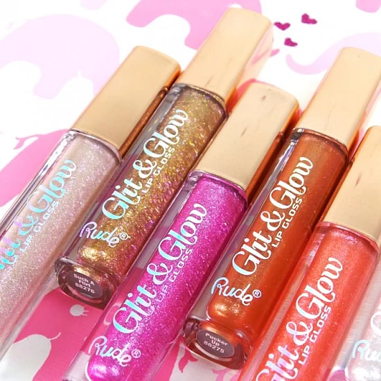 Sjaj za usne sa šljokicama Glit and Glow | RUDE COSMETICS | Ecobeauty Sjaj za usne sa šljokicama Glit and Glow | RUDE COSMETICS | Ecobeauty