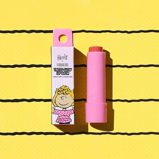 Tonirani balzam za usne za negu i sjaj Peanuts 4 g 810079384884 ⏐ RUDE COSMETICS ⏐ Ecobeauty