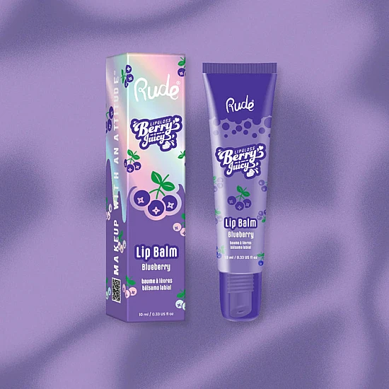 Balzam za usne Berry Juicy - Borovnica | Rude Cosmetics | Ecobeauty - 810079385164
