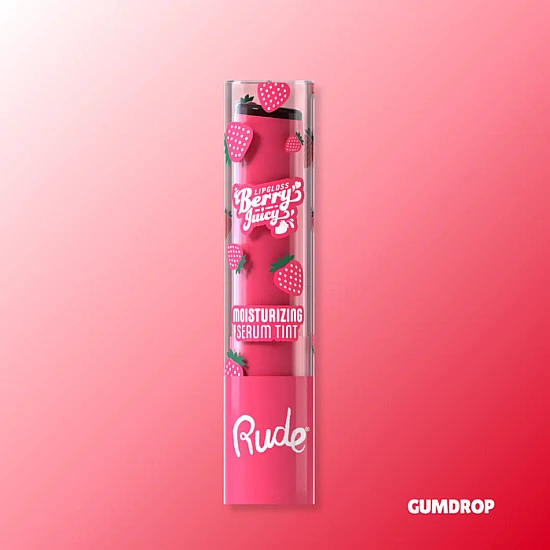Sjaj za Usne Berry Juicy - Gumdrop -  810079381784 - Rude Cosmetics - Eco Beauty
