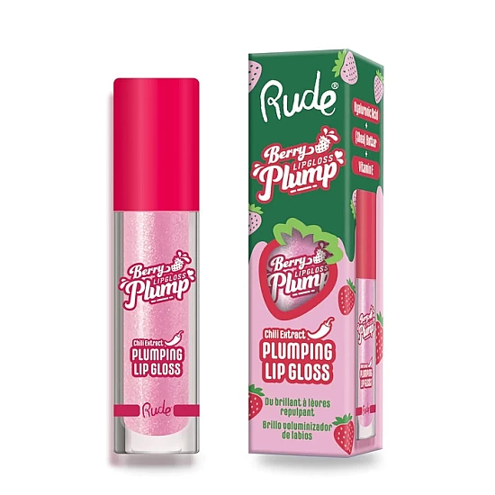 Sjaj za punije usne Berry Juicy Plumping Pink Sugar 810079383030 | Rude Cosmetics | Ecobeauty online Sjaj za punije usne Berry Juicy Plumping Pink Sugar 810079383030 | Rude Cosmetics | Ecobeauty online
