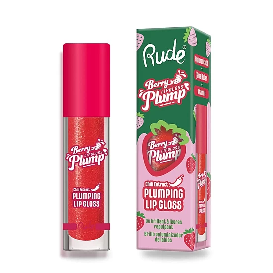 Sjaj za punije usne Berry Juicy Plumping Strawberry Kiss 810079383078 | Rude Cosmetics | Ecobeauty online Sjaj za punije usne Berry Juicy Plumping Strawberry Kiss 810079383078 | Rude Cosmetics | Ecobeauty online