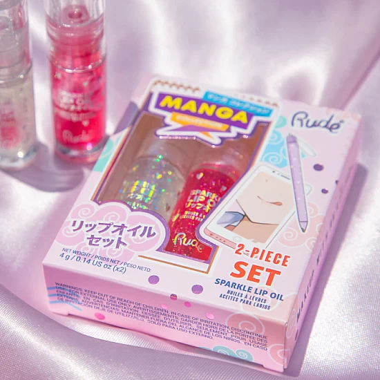 Sjaj za usne Manga Collection Sparkle Duo set - Lubenica i Nana | Rude Cosmetics | Ecobeauty - 810079386895 Sjaj za usne Manga Collection Sparkle Duo set - Lubenica i Nana | Rude Cosmetics | Ecobeauty - 810079386895