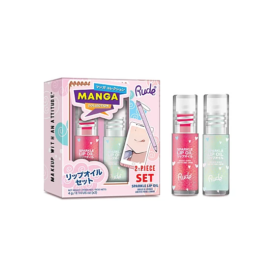 Sjaj za usne Manga Collection Sparkle Duo set - Lubenica i Nana | Rude Cosmetics | Ecobeauty - 810079386895 Sjaj za usne Manga Collection Sparkle Duo set - Lubenica i Nana | Rude Cosmetics | Ecobeauty - 810079386895