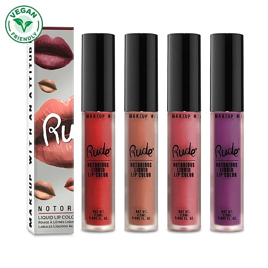 Tečni mat ruž za usne Notorious | RUDE COSMETICS | Ecobeauty Tečni mat ruž za usne Notorious | RUDE COSMETICS | Ecobeauty