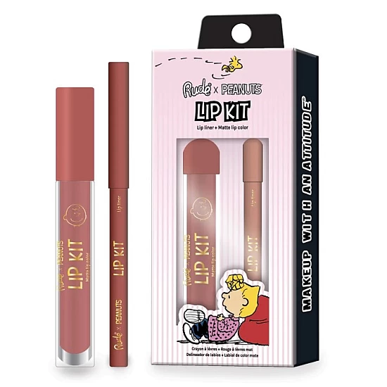 SET ZA USNE Peanuts - Kremasta olovka za usne i Tečni ruž u istoj nijansi 0.3 g/3.5 ml 810079384808 ⏐ RUDE COSMETICS ⏐ Ecobeauty SET ZA USNE Peanuts - Kremasta olovka za usne i Tečni ruž u istoj nijansi 0.3 g/3.5 ml 810079384808 ⏐ RUDE COSMETICS ⏐ Ecobeauty