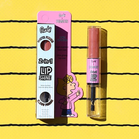 Sjaj za usne i mat ruž 2 u 1 Peanuts 3.6 g 810079384822 ⏐ RUDE COSMETICS ⏐ Ecobeauty Sjaj za usne i mat ruž 2 u 1 Peanuts 3.6 g 810079384822 ⏐ RUDE COSMETICS ⏐ Ecobeauty