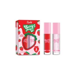 Sjaj za usne DUO set Berry Juicy - Crystalize&Code Red