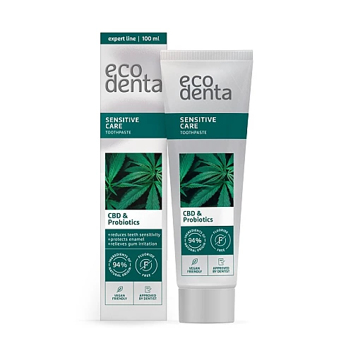 Pasta za osetljive zube sa CBD-om i probioticima Ecodenta 100 ml
