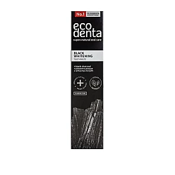 Crna pasta za izbeljivanje zuba sa aktivnim ugljem Ecodenta 100 ml