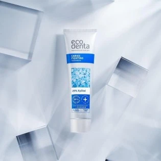 Pasta za zube protiv karijesa sa ksilitolom, eteričnim uljima limete i listova korijandera Ecodenta 100 ml 