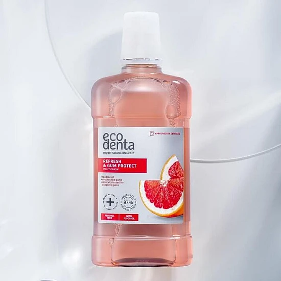 Tečnost za ispiranje usta sa uljem čajevca i propolisom Ecodenta 500 ml Tečnost za ispiranje usta sa uljem čajevca i propolisom Ecodenta 500 ml