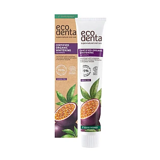 Pasta za izbeljivanje zuba sa enzimima i ukusom marakuje Ecodenta Organic 75 ml