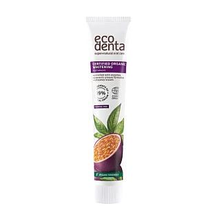 Pasta za izbeljivanje zuba sa enzimima i ukusom marakuje Ecodenta Organic 75 ml