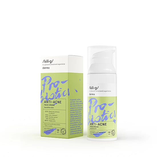 Krema za lice sa probiotikom za kožu sklonu aknama 50 ml Krema za lice sa probiotikom za kožu sklonu aknama 50 ml