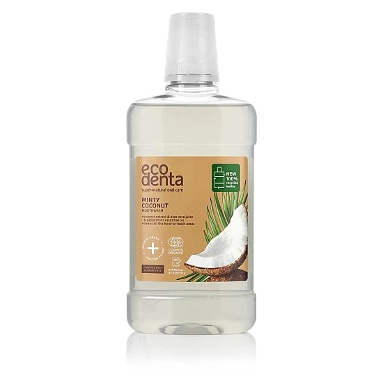 Tečnost za ispiranje usta sa eteričnim uljima mente i kokosa Ecodenta 500 ml Tečnost za ispiranje usta sa eteričnim uljima mente i kokosa Ecodenta 500 ml | EcoDenta | Ecobeauty