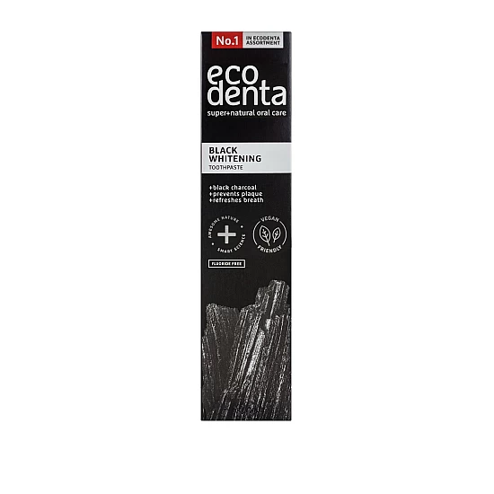 Crna pasta za zube za izbeljivanje sa crnim ugljem Ecodenta BLACK 100 ml | EcoDenta | Ecobeauty Crna pasta za zube za izbeljivanje sa crnim ugljem Ecodenta BLACK 100 ml | EcoDenta | Ecobeauty