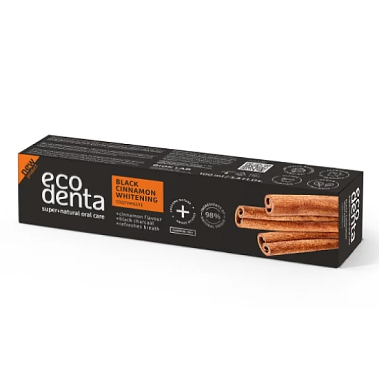 Crna pasta za izbeljivanje zuba sa ukusom cimeta Ecodenta 100 ml Crna pasta za izbeljivanje zuba sa ukusom cimeta Ecodenta 100 ml