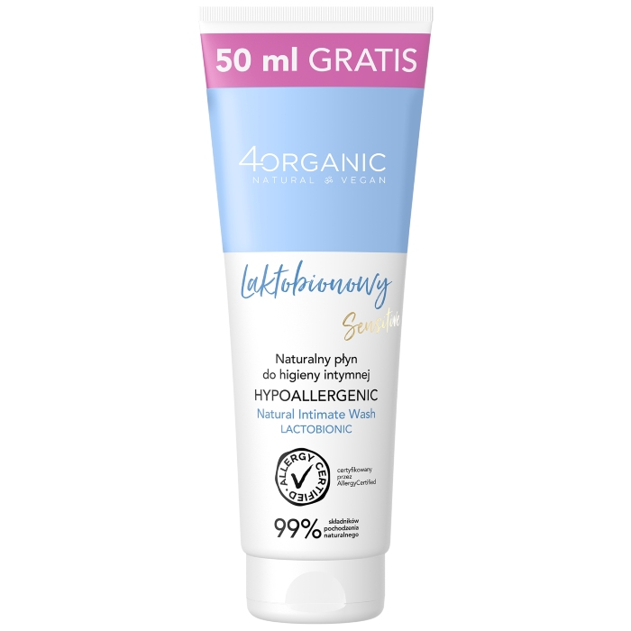 Losion za intimnu higijenu Lactobionic 4organic 200 ml + 50 ml GRATIS | 4 ORGANIC | Ecobeauty