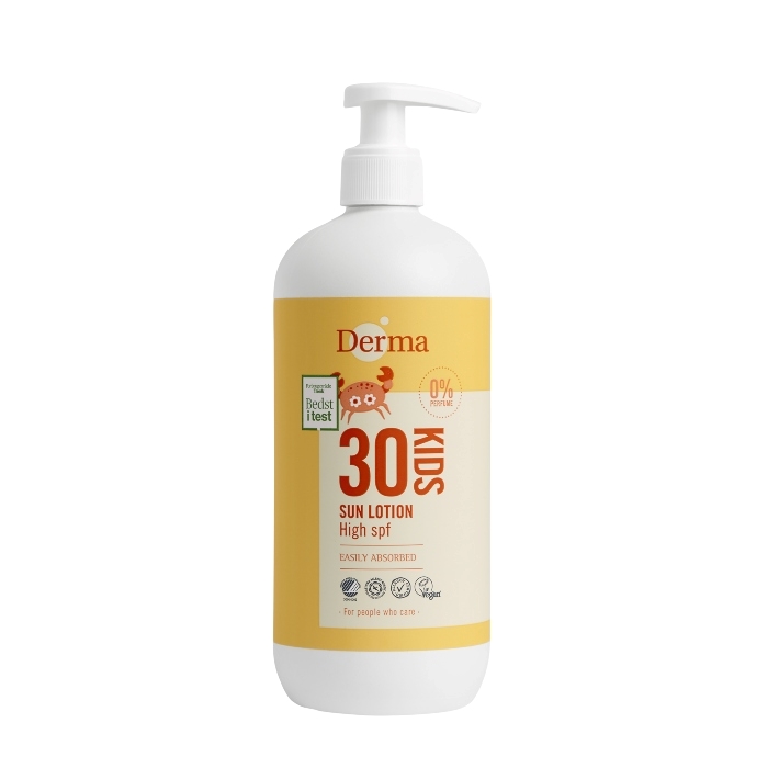 Losion za sunčanje za decu sa zaštitnim faktorom SPF Derma Sun Kids 30 500ml | 4 ORGANIC | Ecobeauty