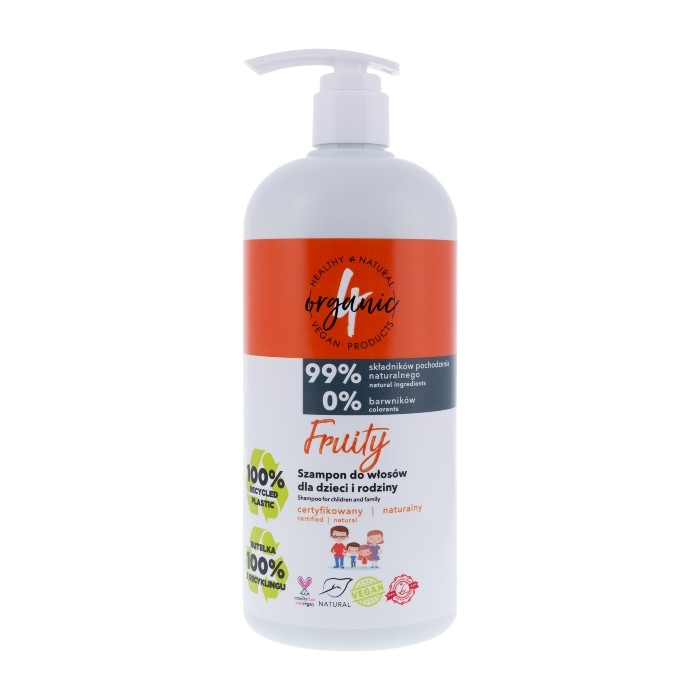 Prirodni šampon za kosu za decu i porodicu Fruity 4organic 1000ml | 4 ORGANIC | Ecobeauty