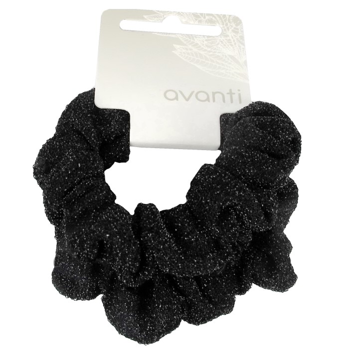 Gumice za kosu crne sa šljokicama Avanti - 590207744635 - Ecobeauty